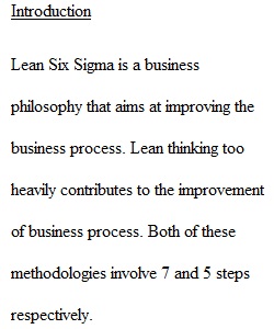 Lean Six Sigma Assignment (1)